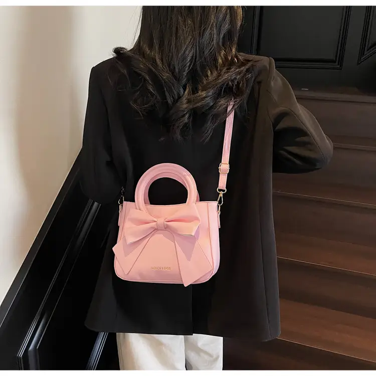 Pink Bow Shoulder Crossbody Bag for Women — feature 16