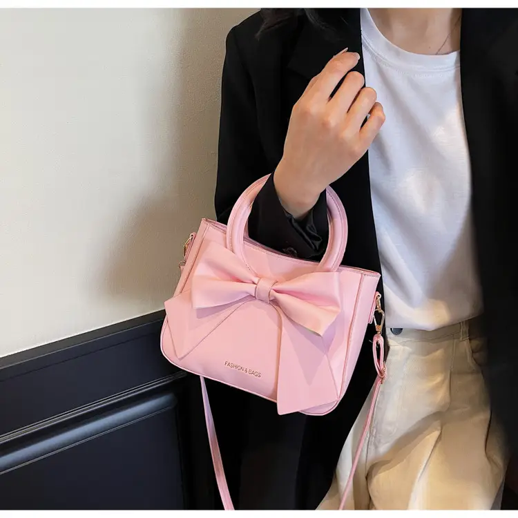 Pink Bow Shoulder Crossbody Bag for Women — feature 17