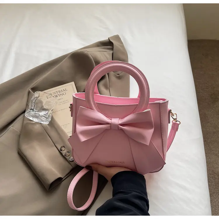 Pink Bow Shoulder Crossbody Bag for Women — feature 27