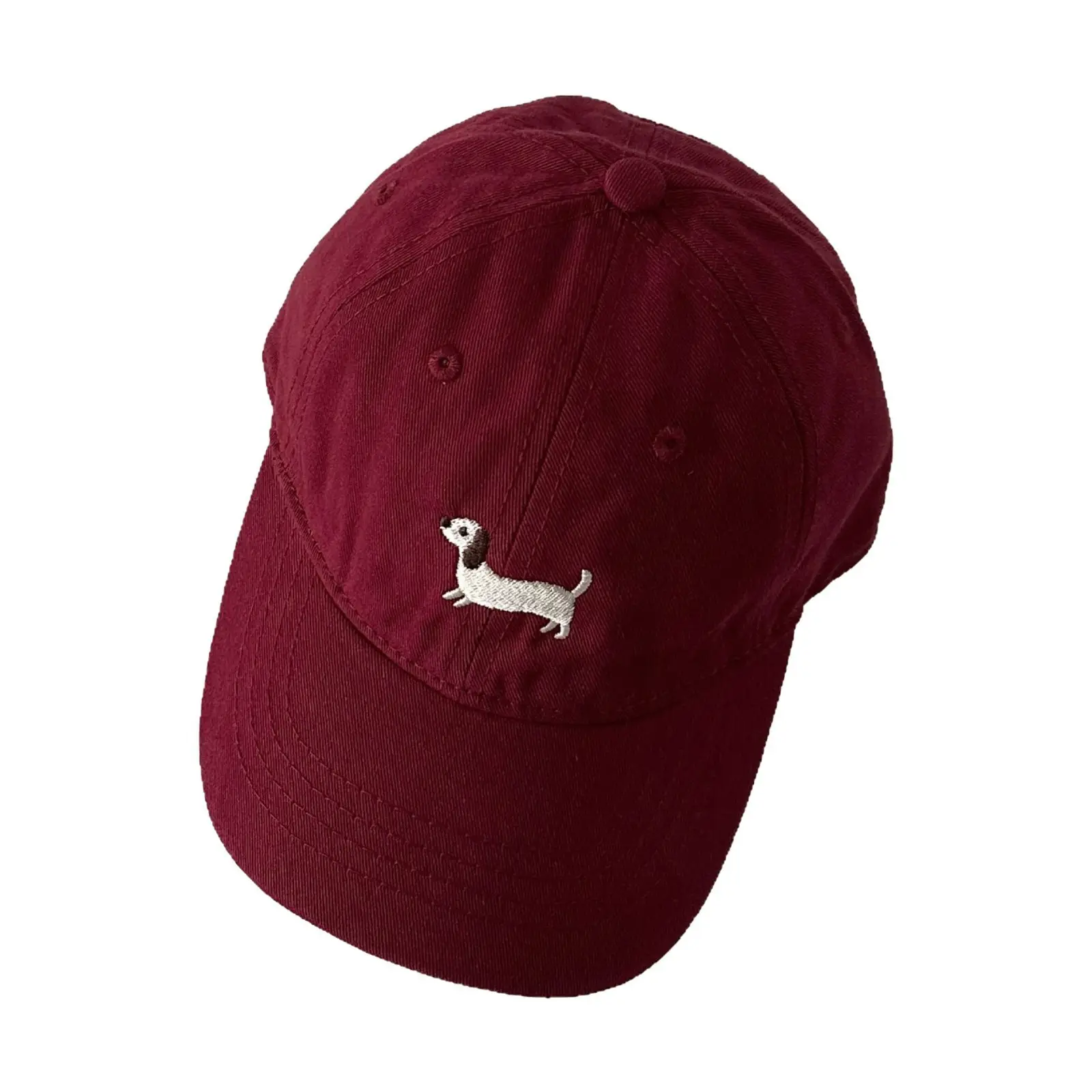 Puppy Embroidered Baseball Cap for Kids Black - Image 14