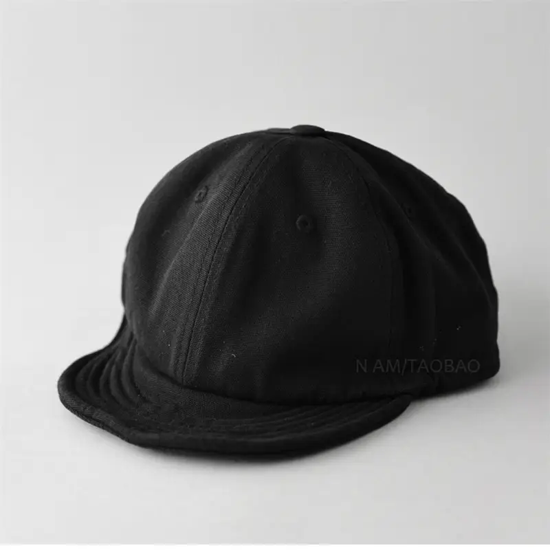 Black Drawstring Baseball Cap for Men Women - Image 5