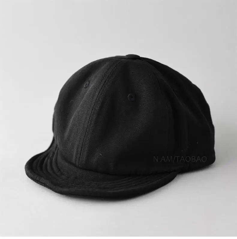 Black Drawstring Baseball Cap for Men Women — feature 1
