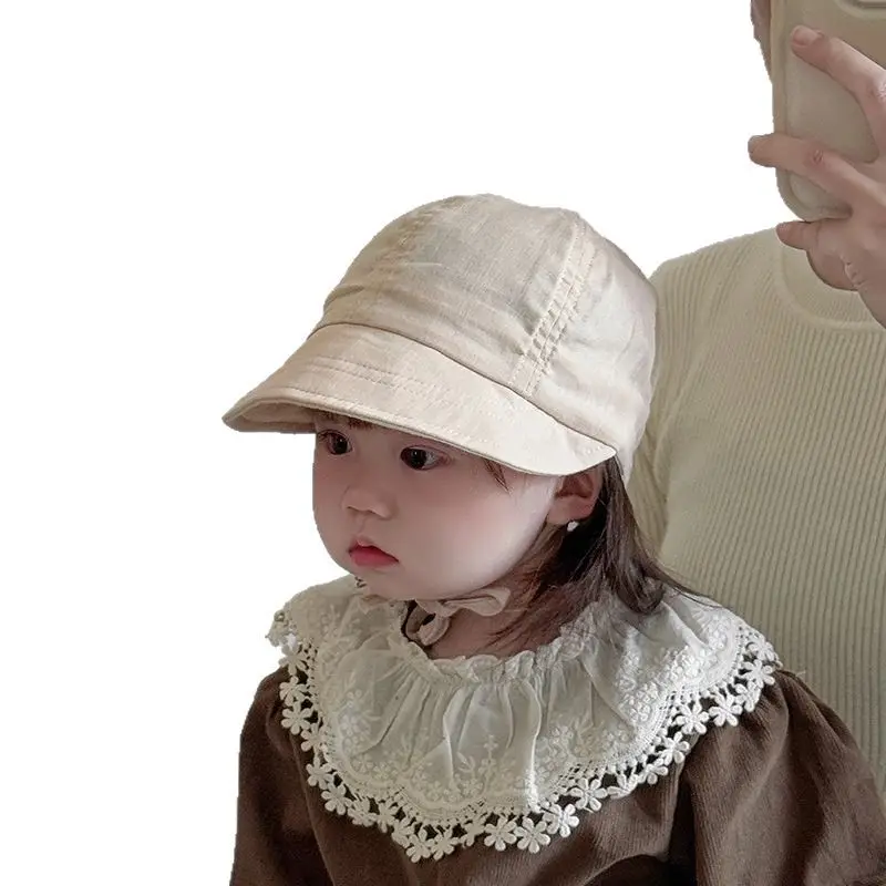 Baby's Korean-style Big-Brimmed Hat with Lace - Image 7