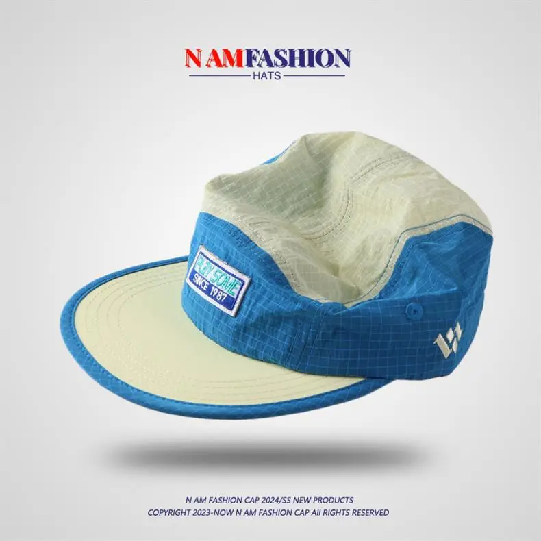 Men Duck Tongue Cap Blue Beige 90/100 — feature 11