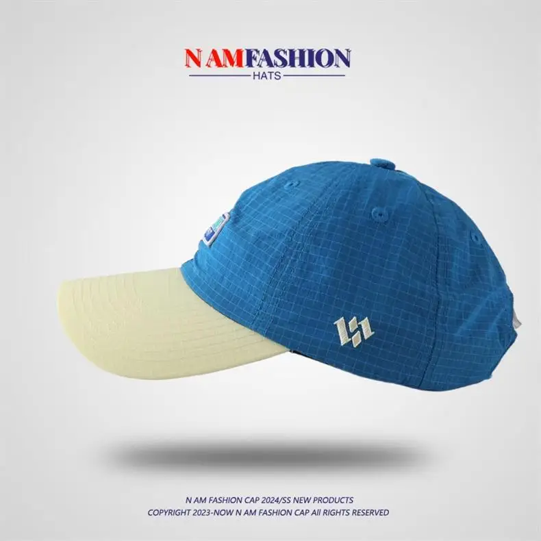 Men Duck Tongue Cap Blue Beige 90/100 — feature 13