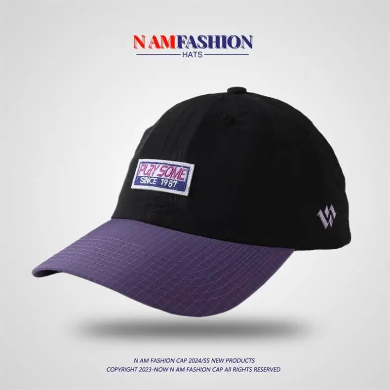Men Duck Tongue Cap Blue Beige 90/100 — feature 14