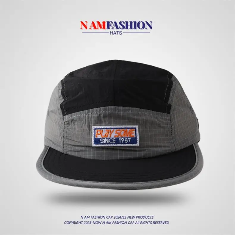 Men Duck Tongue Cap Blue Beige 90/100 — feature 5