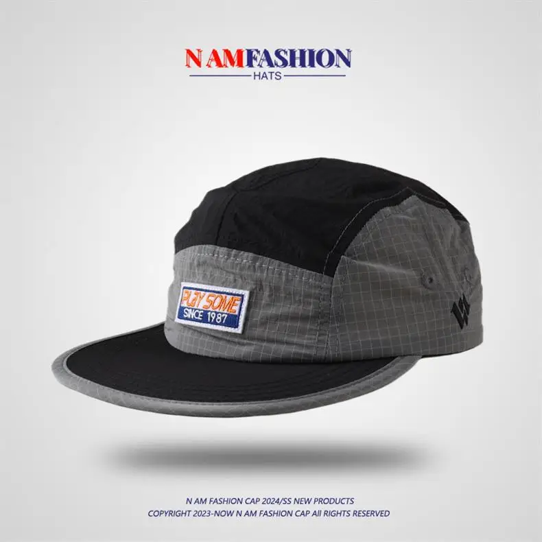 Men Duck Tongue Cap Blue Beige 90/100 — feature 6