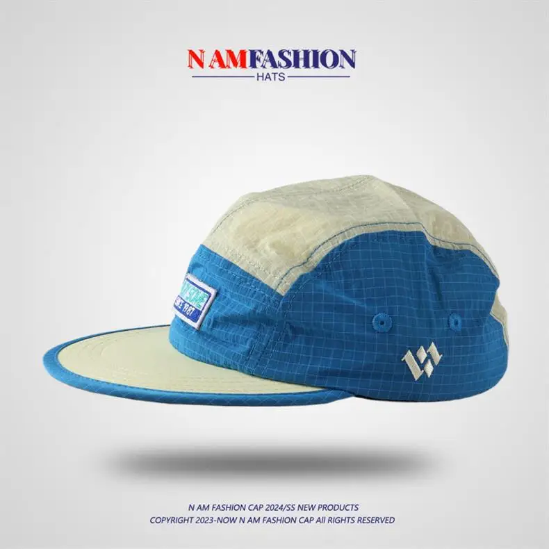 Men Duck Tongue Cap Blue Beige 90/100 — feature 7
