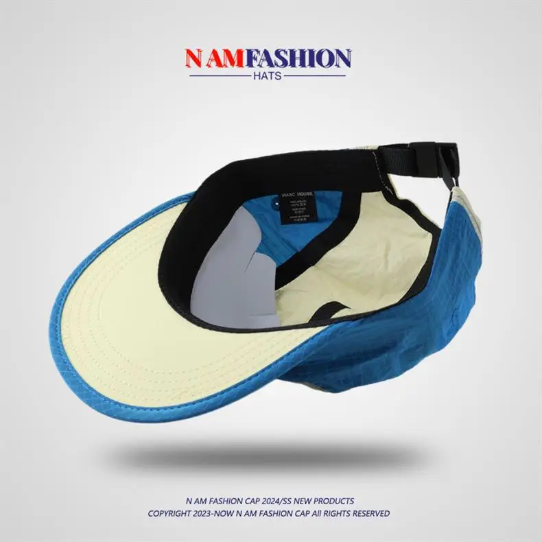 Men Duck Tongue Cap Blue Beige 90/100 — feature 9