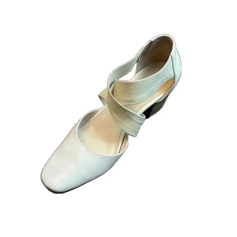 White Cross Strap Sandals for Girls Elegant