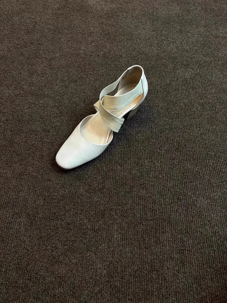 White Cross Strap Sandals for Girls Elegant — feature 8