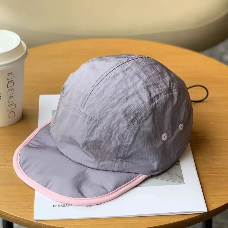 Japanese Lightweight Sun Hat for Men Brown Drawstring Cap