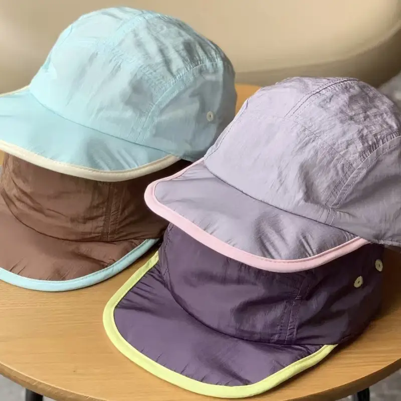 Japanese Lightweight Sun Hat for Men Brown Drawstring Cap — feature 2
