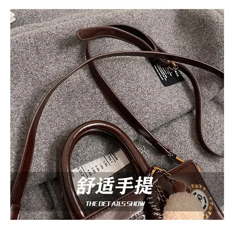 Korean Style Brown Leather Shoulder Bag 2025 — feature 11