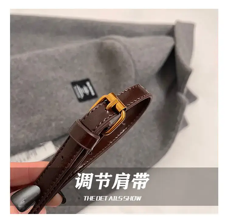 Korean Style Brown Leather Shoulder Bag 2025 — feature 12