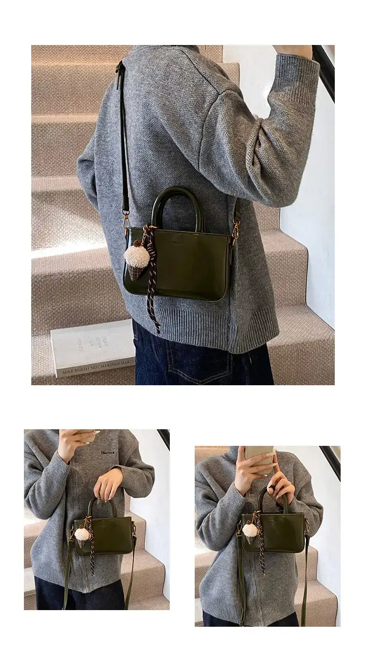 Korean Style Brown Leather Shoulder Bag 2025 — feature 4