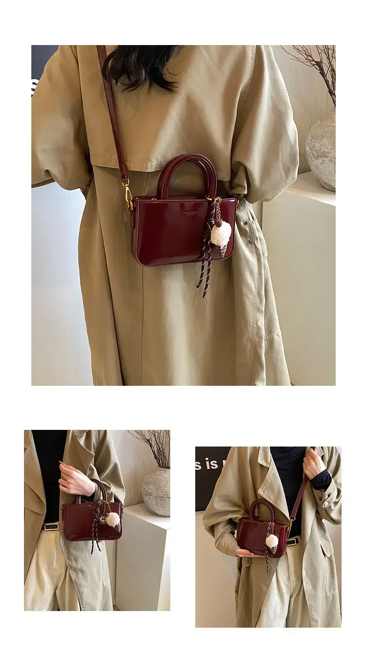 Korean Style Brown Leather Shoulder Bag 2025 — feature 7