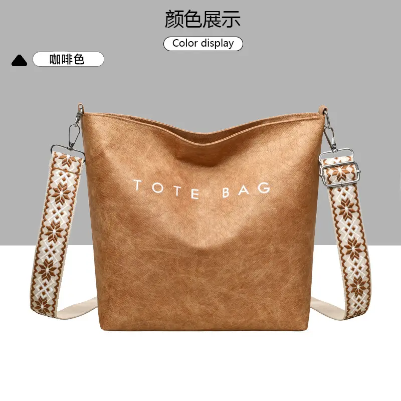 Tan Velvet Crossbody Bag Large Capacity for Women — feature 6