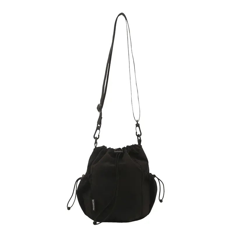 Women's Pink Blanket Drawstring Shoulder Bag - Image 10