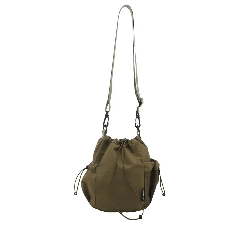 Women's Pink Blanket Drawstring Shoulder Bag - Image 3