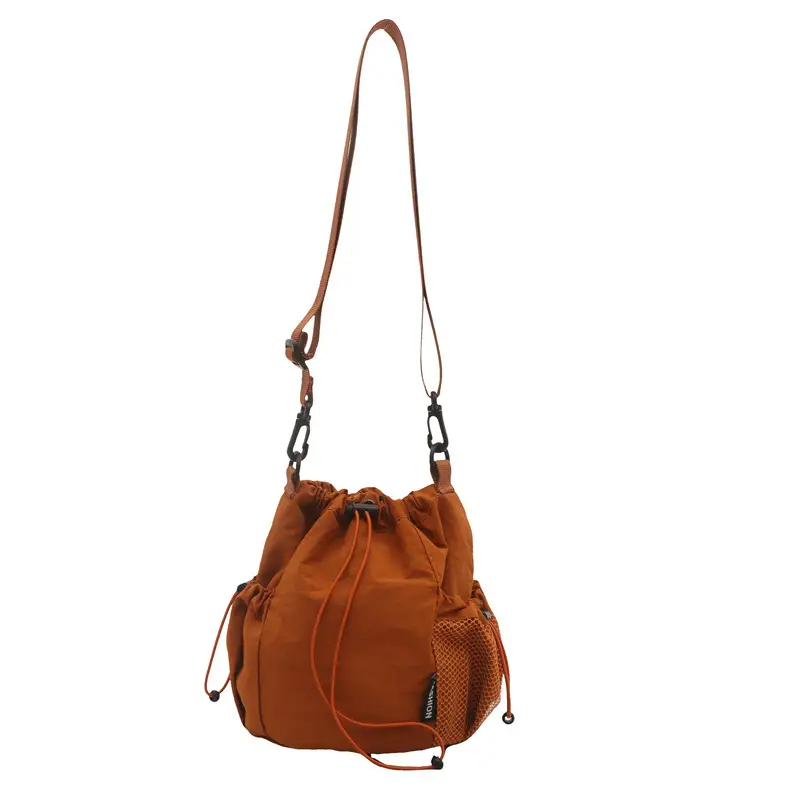 Women's Pink Blanket Drawstring Shoulder Bag - Image 4