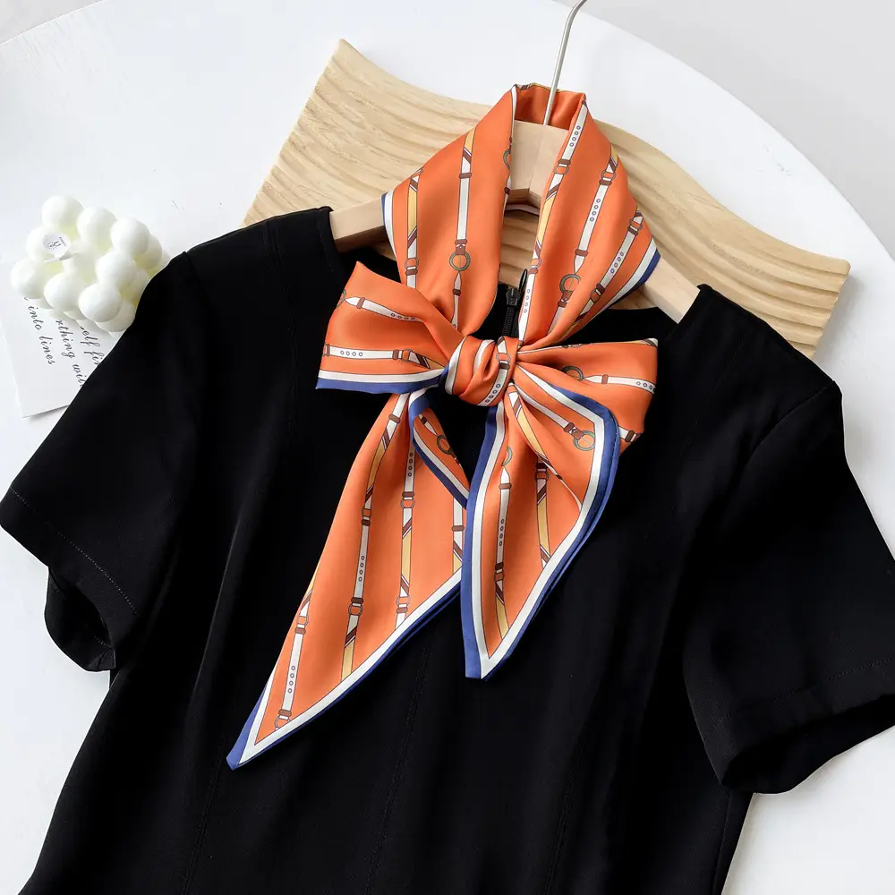 Women Korean Hair Belt Scarf Black Long Belt Belt Belt Belt Belt - Image 17