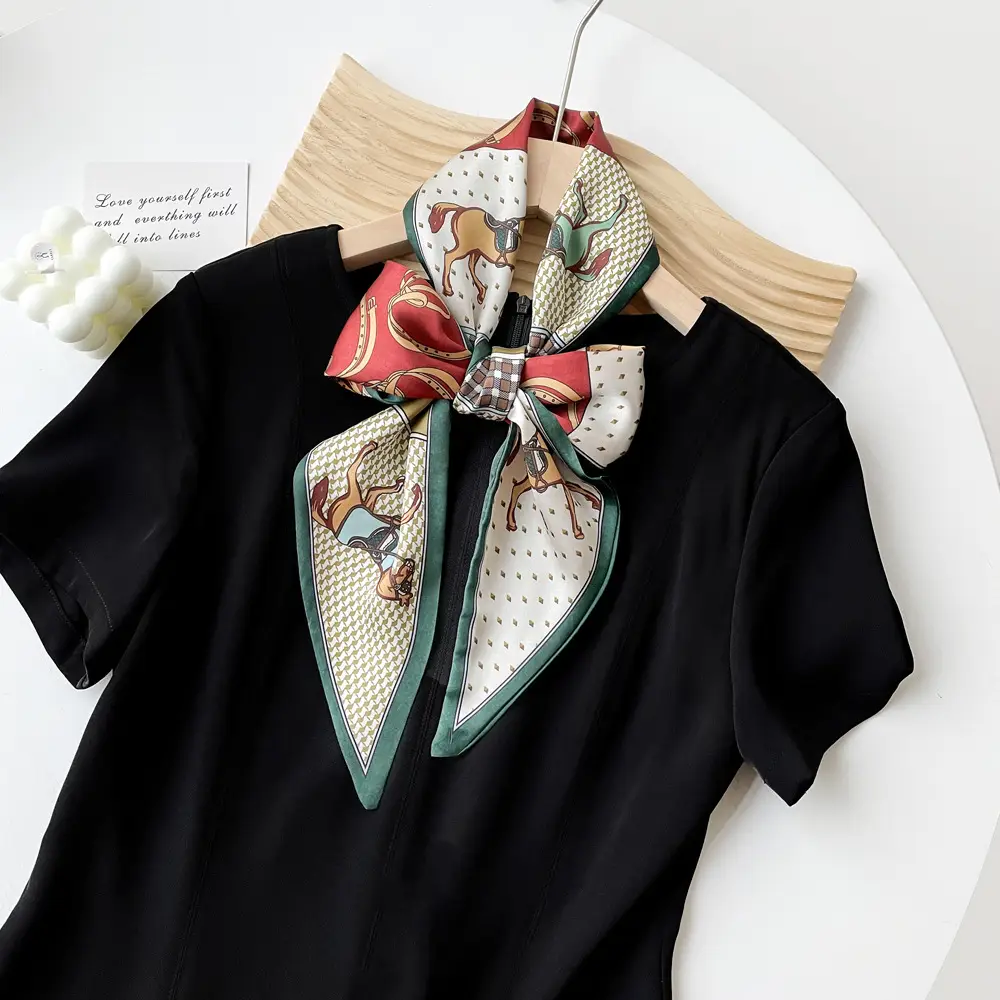 Women Korean Hair Belt Scarf Black Long Belt Belt Belt Belt Belt - Image 35