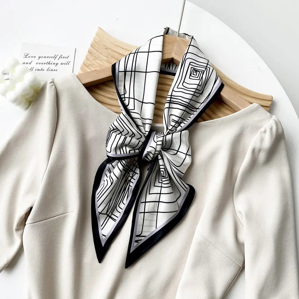 Women Korean Hair Belt Scarf Black Long Belt Belt Belt Belt Belt - Image 8