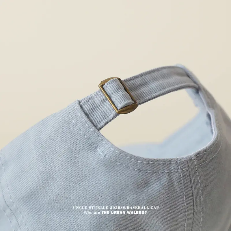 Uncle Stubble Baseball Cap Blue Black with Puppy Embroidery — feature 13
