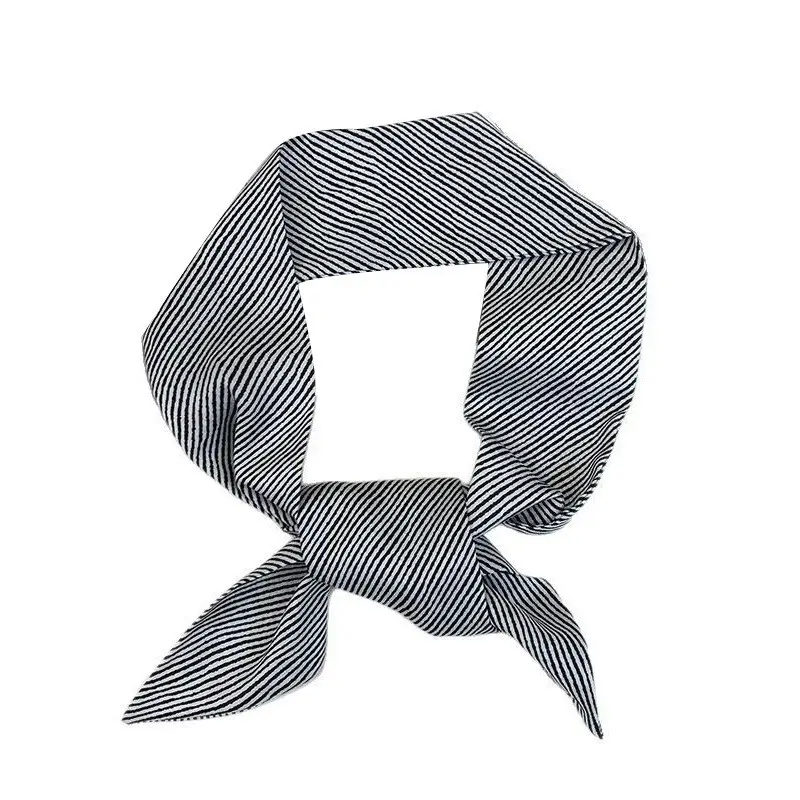 Silk Knot Tie Hair Band Scarf for Women - Image 7