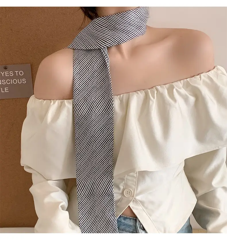 Silk Knot Tie Hair Band Scarf for Women — feature 10