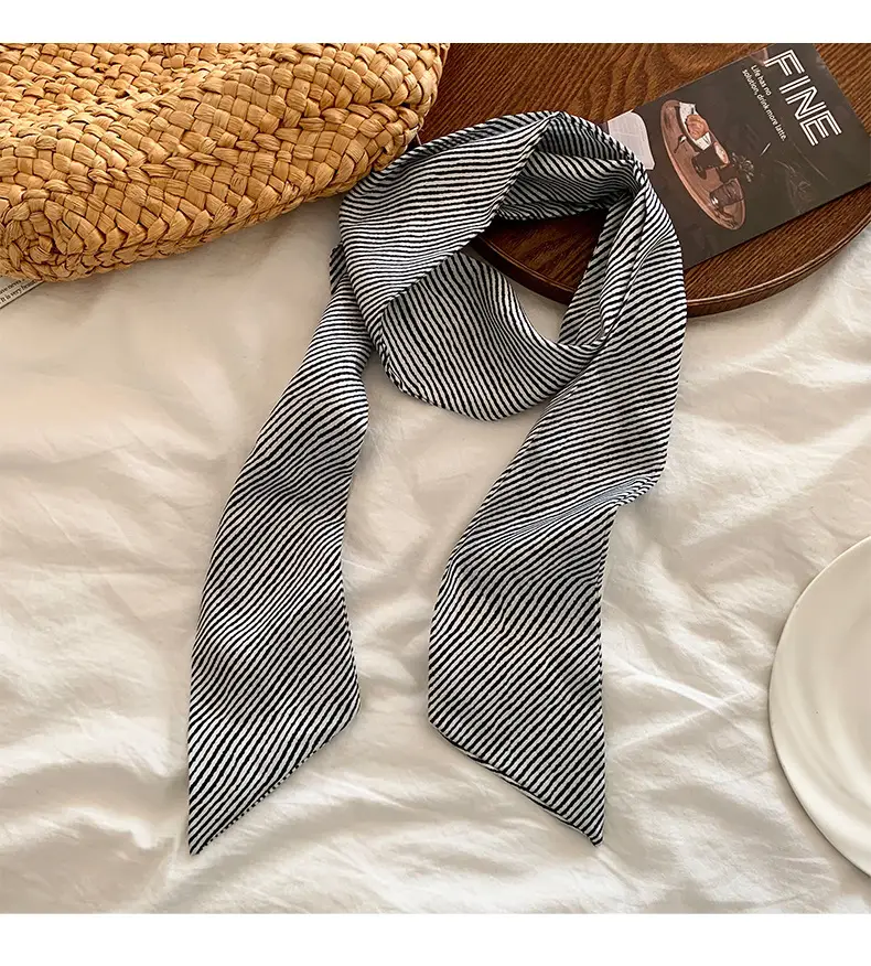 Silk Knot Tie Hair Band Scarf for Women — feature 4