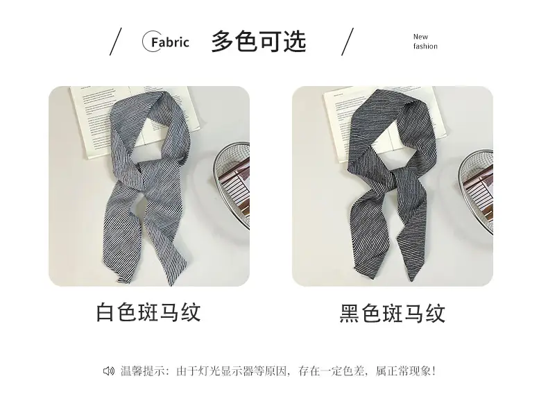 Silk Knot Tie Hair Band Scarf for Women — feature 5
