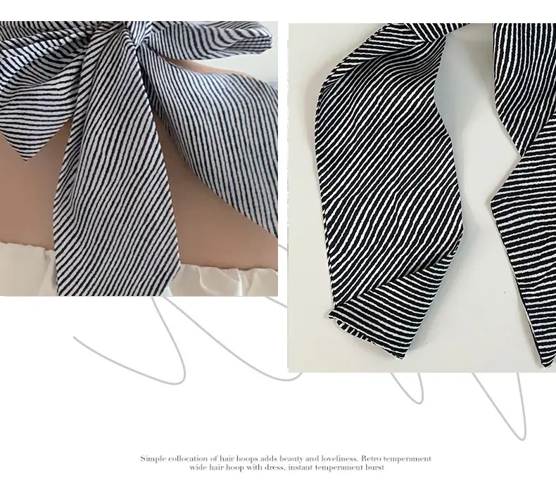 Silk Knot Tie Hair Band Scarf for Women — feature 9
