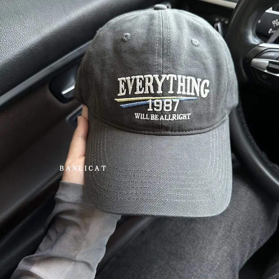 2024 Vintage Wash Cotton Baseball Cap Men Women Wide Brim - Image 9