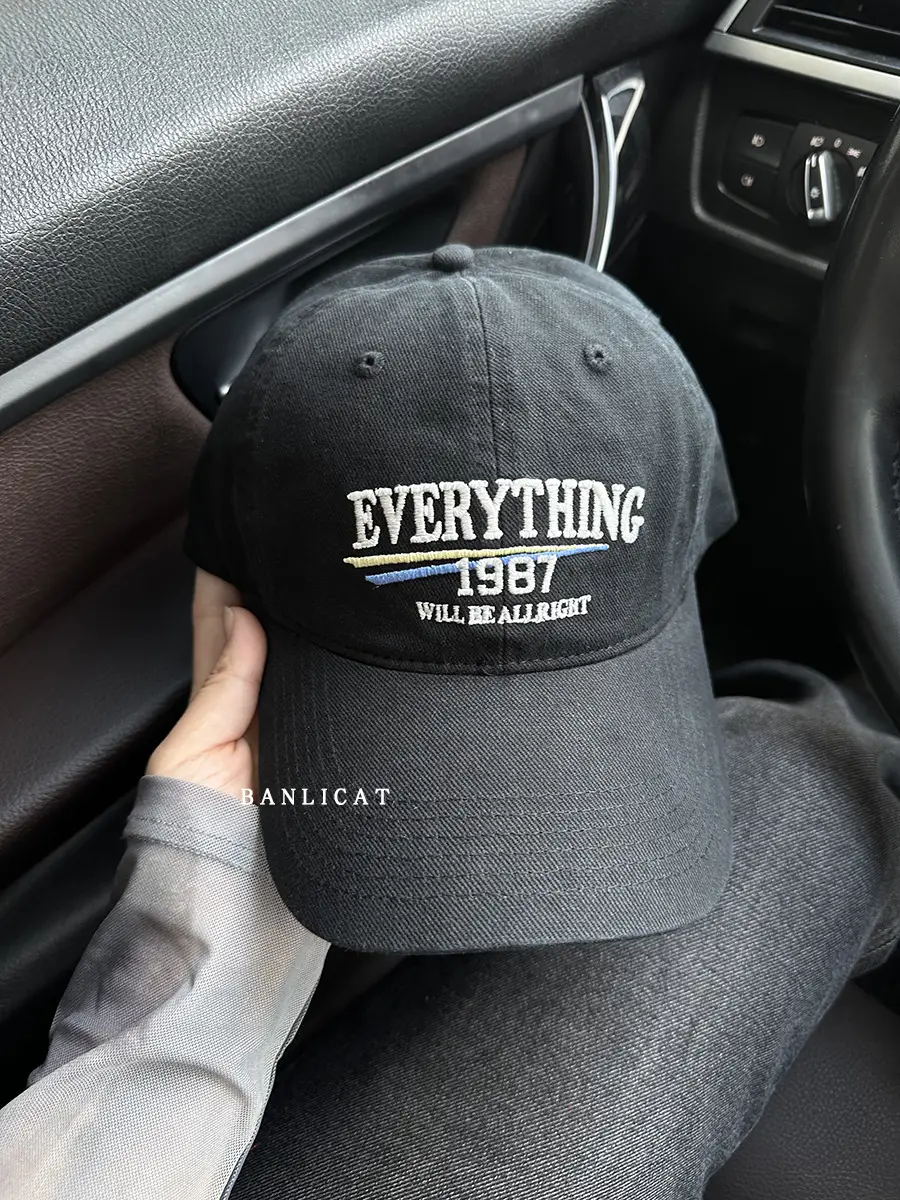 2024 Vintage Wash Cotton Baseball Cap Men Women Wide Brim - Image 3