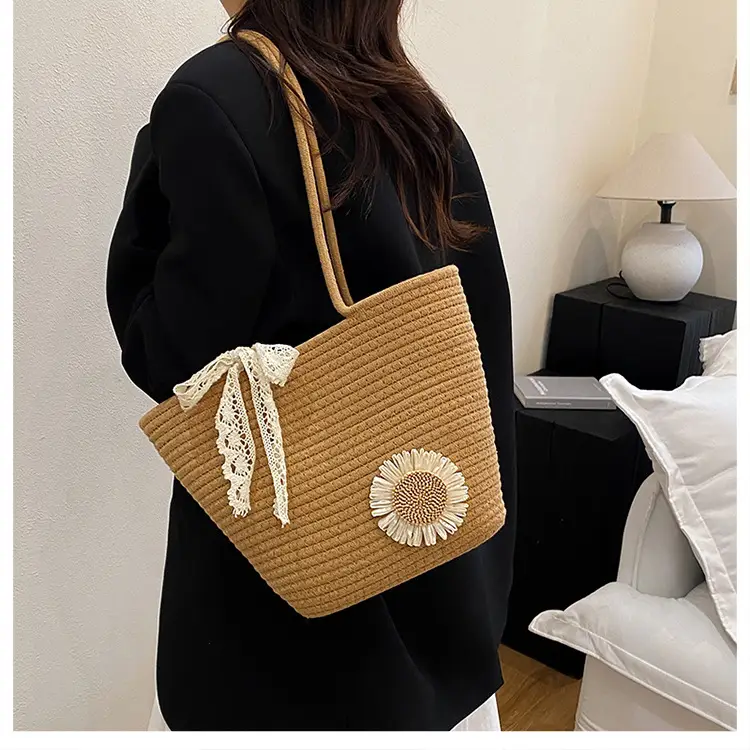 Women Straw Tote Bag Large Capacity Spring Summer 2025 — feature 19
