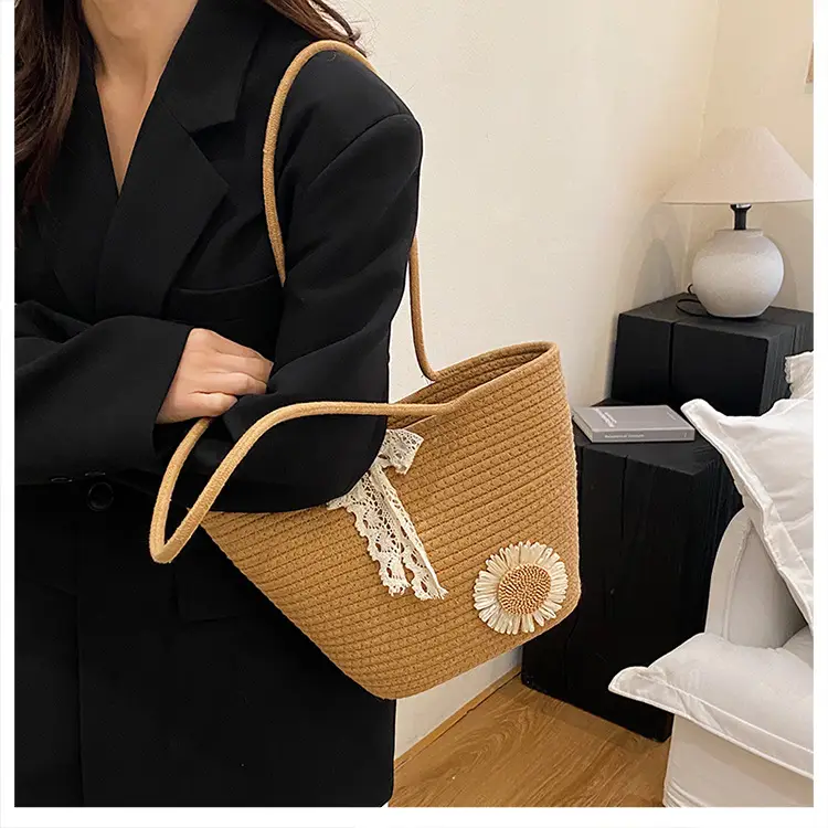 Women Straw Tote Bag Large Capacity Spring Summer 2025 — feature 20