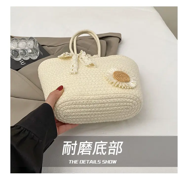Women Straw Tote Bag Large Capacity Spring Summer 2025 — feature 6