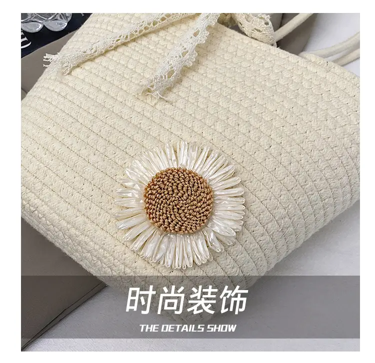 Women Straw Tote Bag Large Capacity Spring Summer 2025 — feature 8