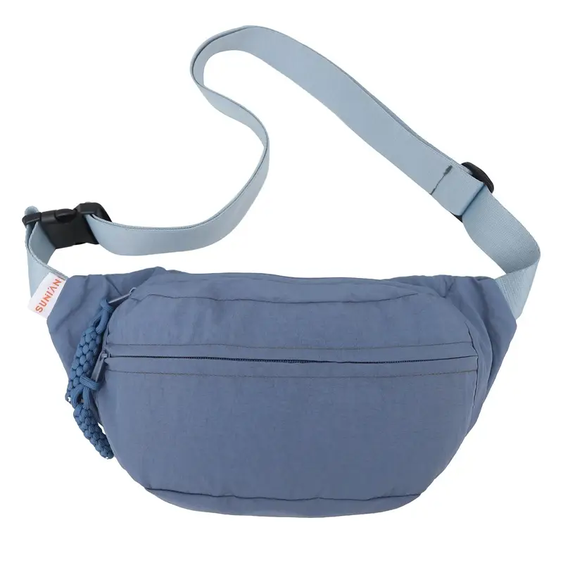 Couple Chest Bag Green White Large Capacity Shoulder Bag - Image 4