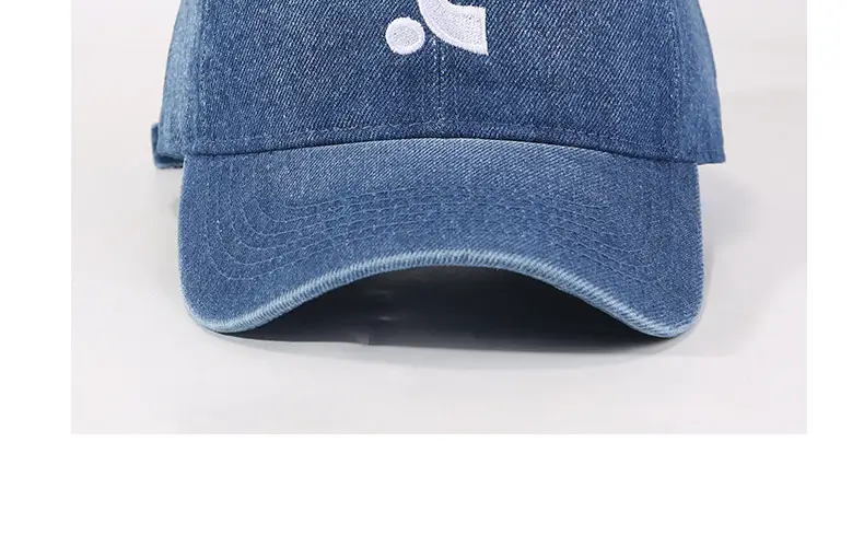 Women Denim Baseball Cap Blue Logo Washed — feature 9