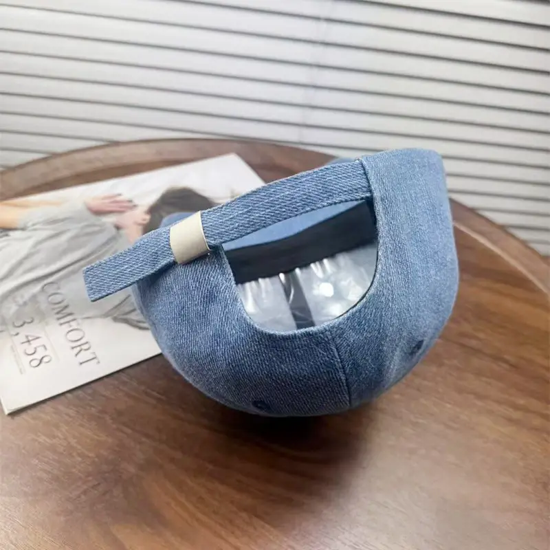 Blue Round Baseball Cap for Men Women Casual Fashion - Image 6