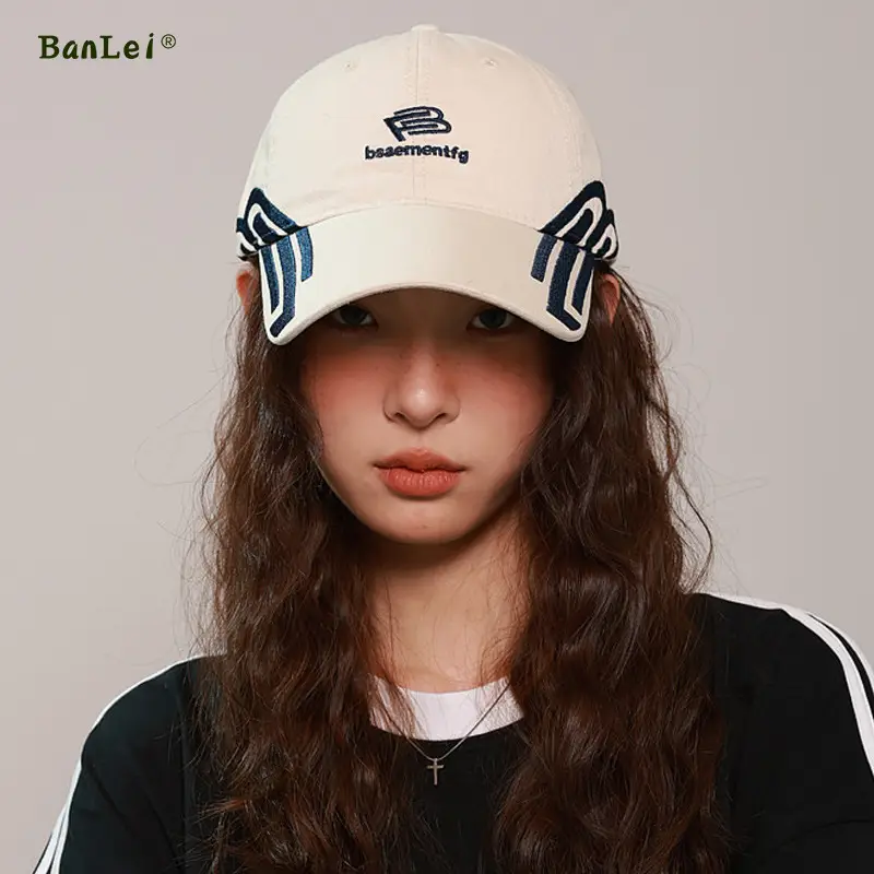 Women Baseball Cap with Letter Embroidery & Duck Tongue Design - Image 6