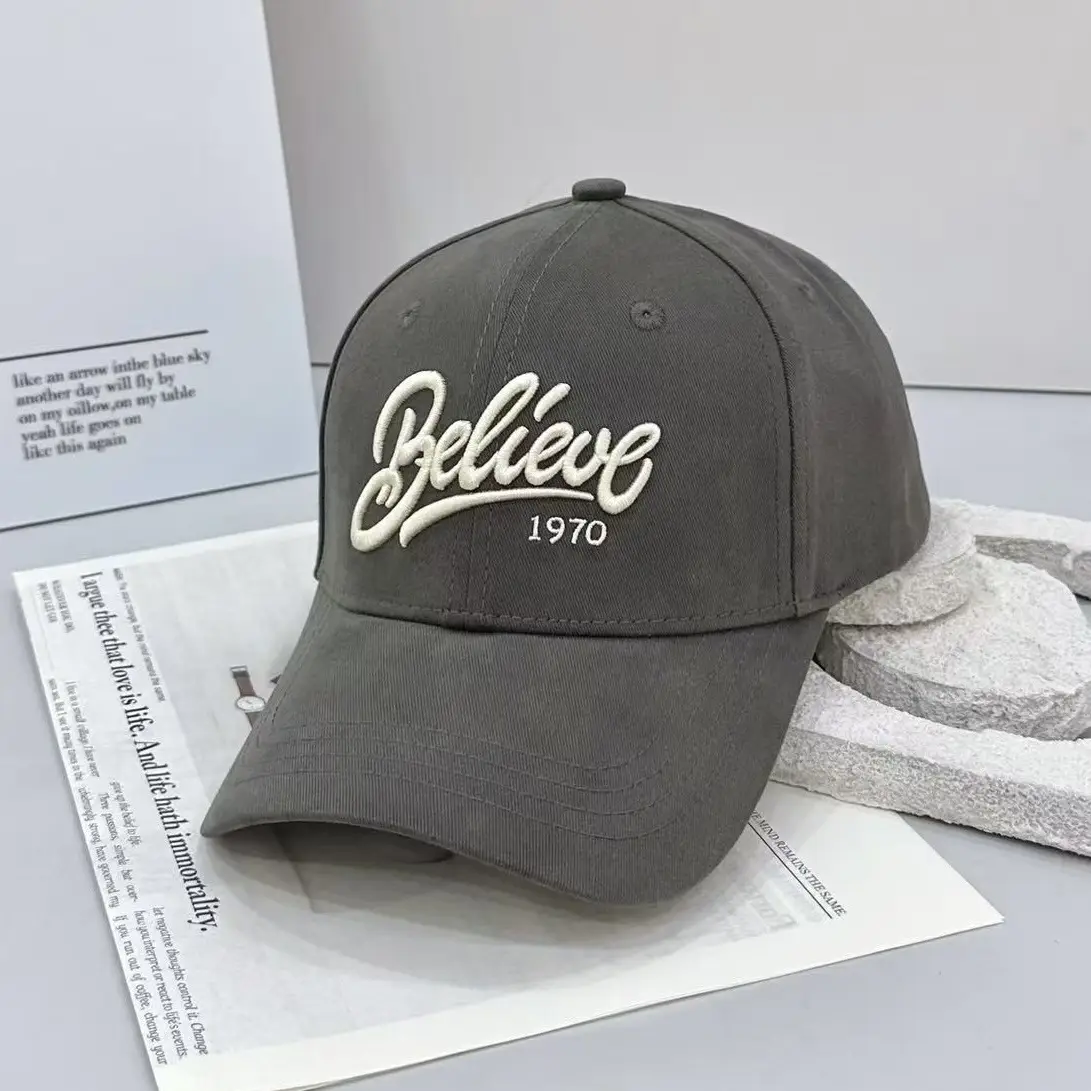 Black Embroidered Baseball Cap for Women 1970 - Image 7