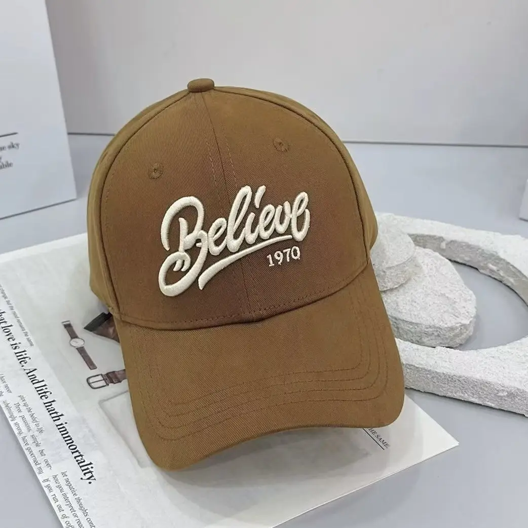 Black Embroidered Baseball Cap for Women 1970 - Image 3
