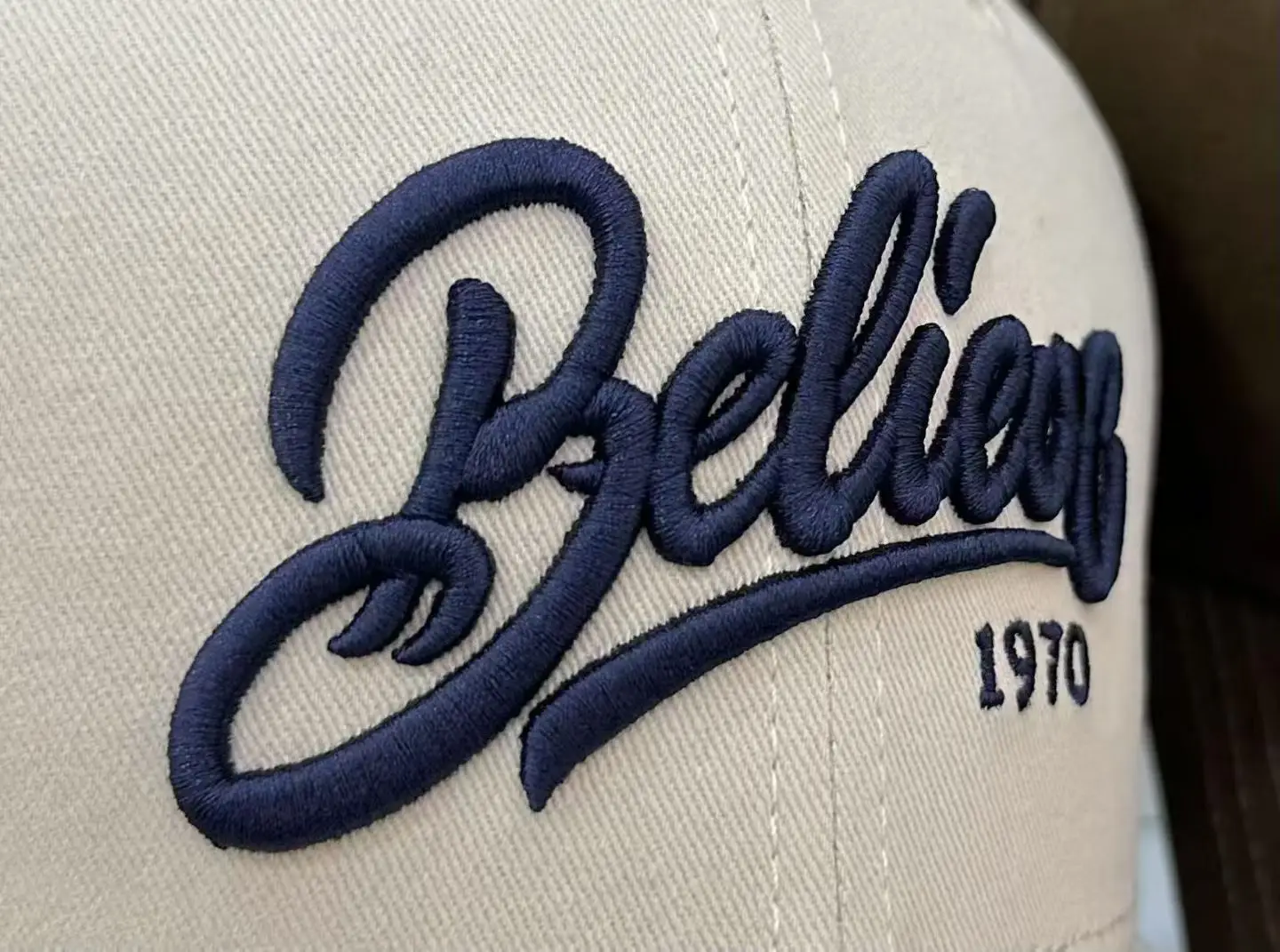 Black Embroidered Baseball Cap for Women 1970 — feature 2