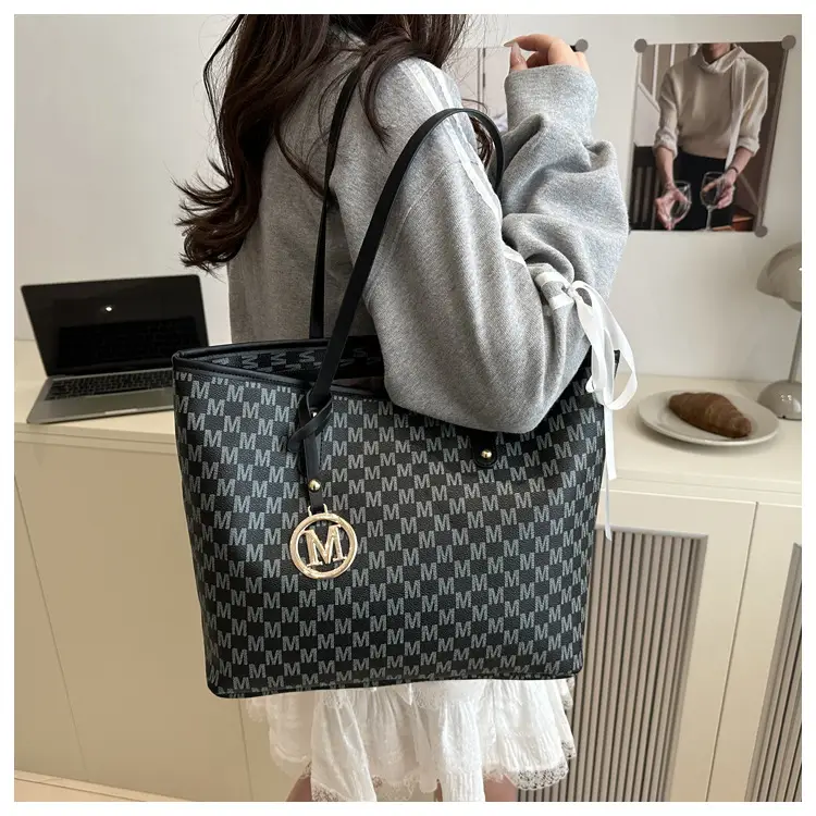 Women's Checkered Checked Shoulder Bag Large Capacity — feature 11