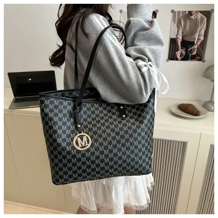 Women's Checkered Checked Shoulder Bag Large Capacity — feature 12